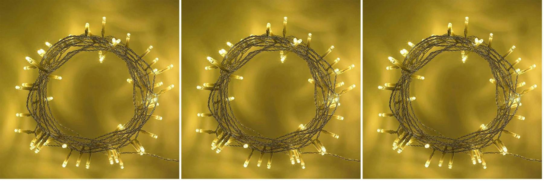Warm White Battery Operated Fairy String Lights in 20 and 40 LED Sizes with Clear Cable image 1