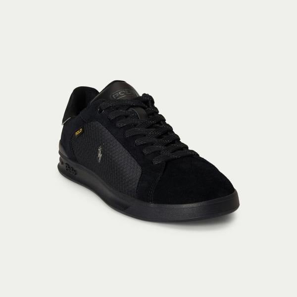 Polo Ralph Lauren Polo Ralph Lauren HRT CT UTILY Mens Court Trainers Black/Black