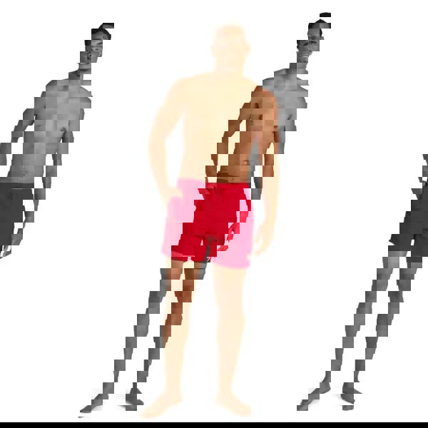 Speedo red men’s 16’’ watershorts with white logo and elasticated waist