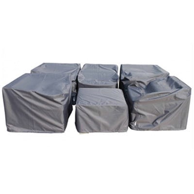 Fimous Black High Density PVC Rattan Furniture Rain Cover