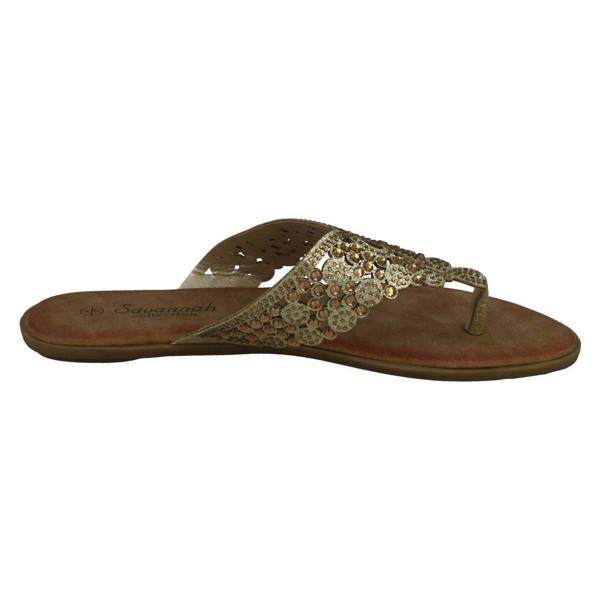 Savannah Ladies Savannah Diamante Toepost Sandals