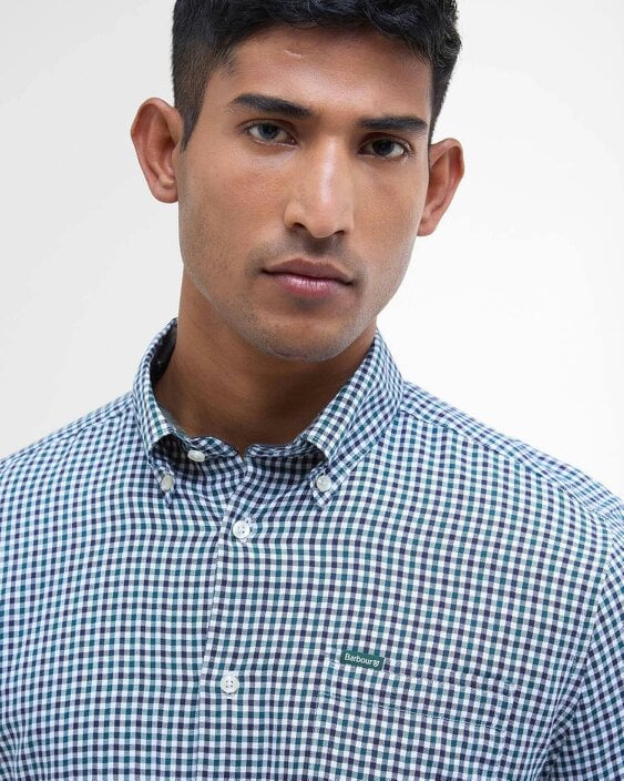 Barbour Padshaw Tailored Check Long-Sleeved Shirt - Green