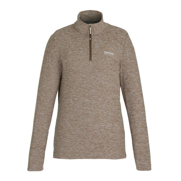 Regatta Womens/Ladies Sweetheart Quarter Zip Fleece Top - Mocha