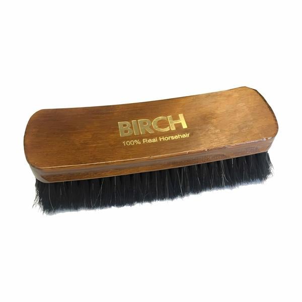 BIRCH MAXI Horsehair Brush - Extra Large for Shoes and Boots 20cm