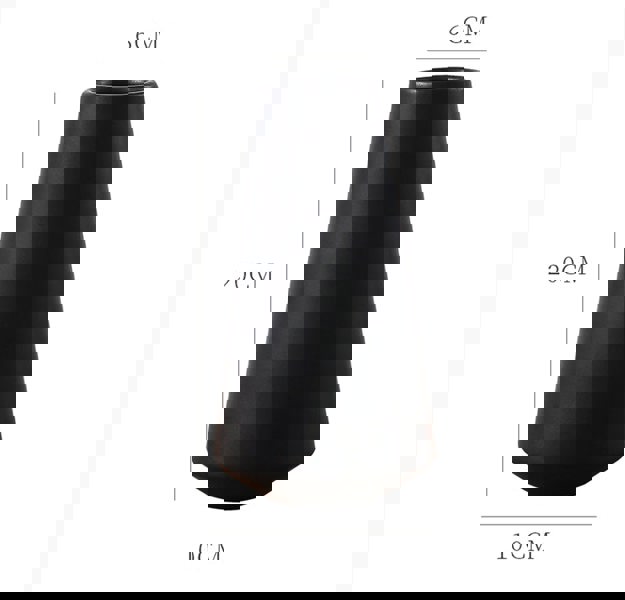 Ceramic Vase, Black/ White-Weilai Concept-Black-Weilai Concept