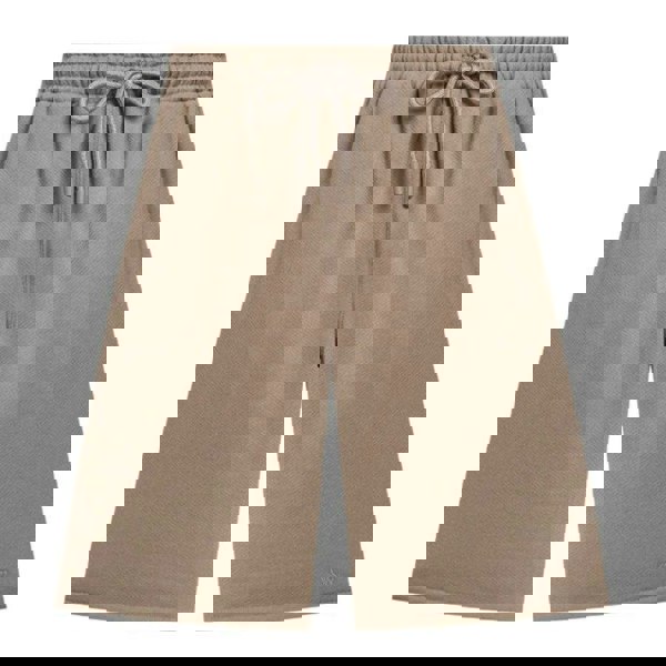 Off-White Unisex Adult Embroidered Sweat Shorts - Brown