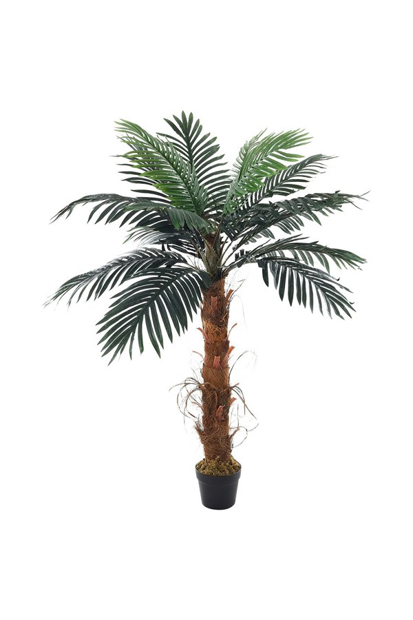 Living and Home 120cm Simulated Plant Indoor Outdoor Palm Tree Decor with Pot
