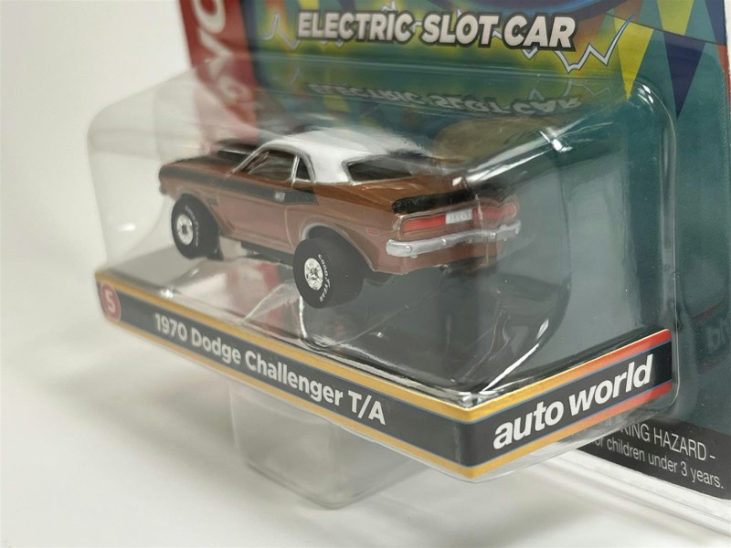 Auto World Slot Cars 1970 Dodge Challenger T/A Copper Thunderjet Ultra G HO Slot Car SC377-5