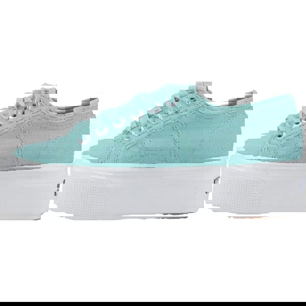 Superga 2790 Linea Up and Down Women's Trainers - Green Water