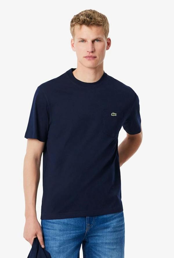 Lacoste Cotton T-Shirt with Breast Pocket