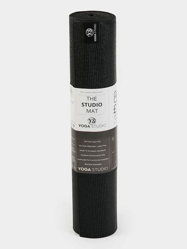 Yoga Studio Personalised Yoga Mat 6mm With Custom Design - Black