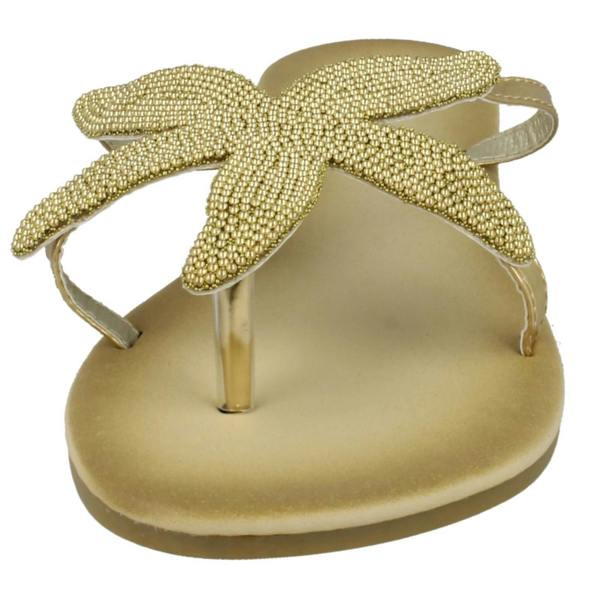 Savannah Ladies Savannah Beaded Starfish Toe Post Sandals