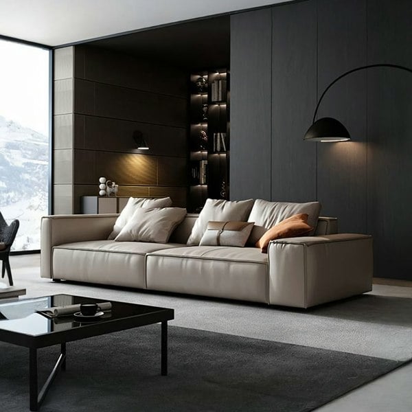 Zora Two Seater Sofa, Real Leather-Ritconcept-Rit Concept