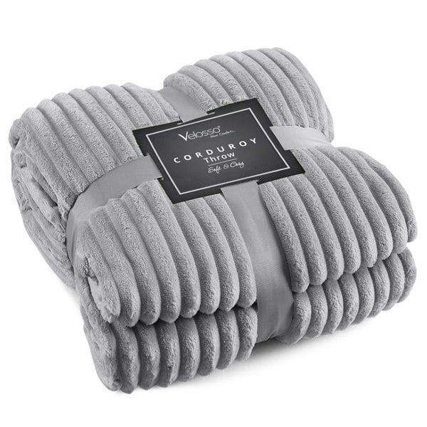 Velosso Corduroy Plush Throw - 127cm x 152cm