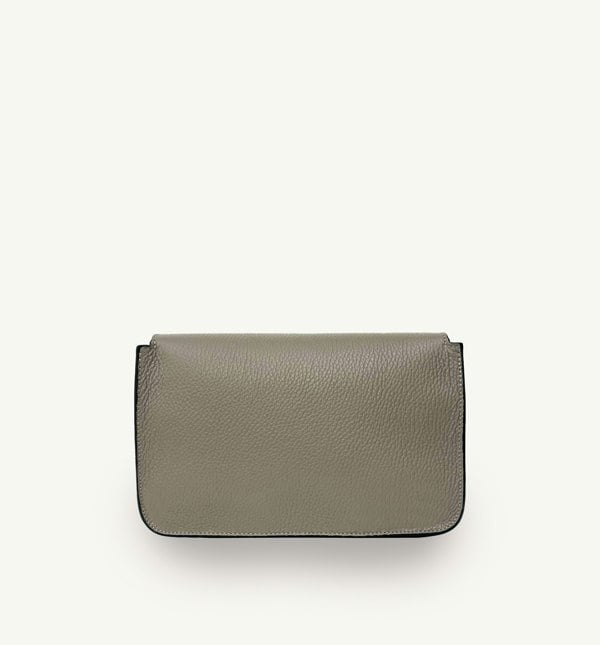 Apatchy London The Newbury Maxi Leather Bag - Mushroom