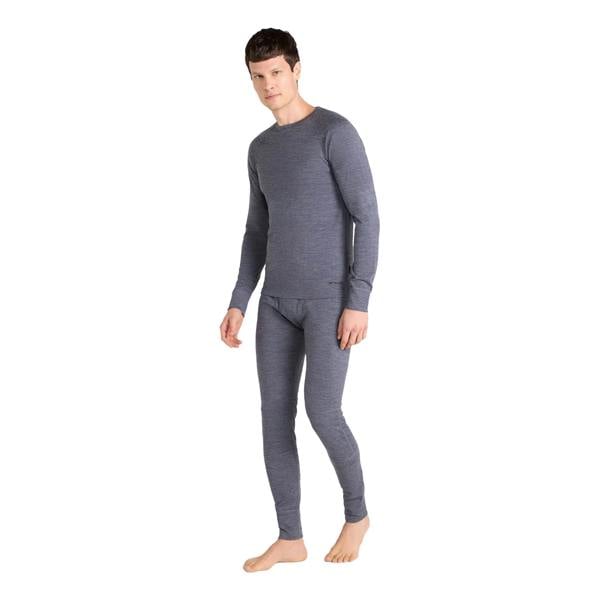 Animal Mens Merino Wool Base Layer Top - Grey - 