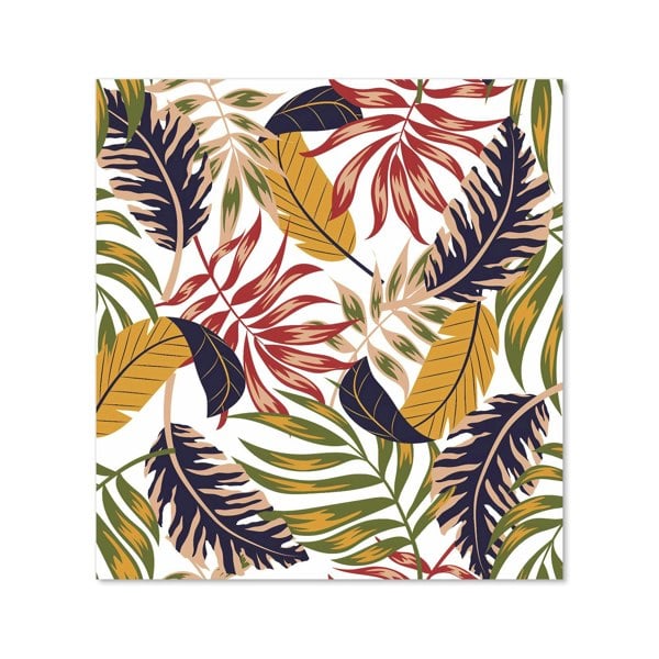 Warren Reed - Designer Hawaiian Style Jungle Leaves Kitchen Splashback