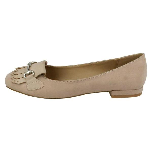 Anne Michelle Ladies Anne Michelle Low Heel Slip On Ballerinas