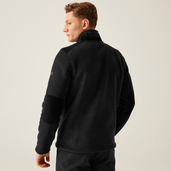 Regatta Mens Faversham Full Zip Fleece Jacket - Black