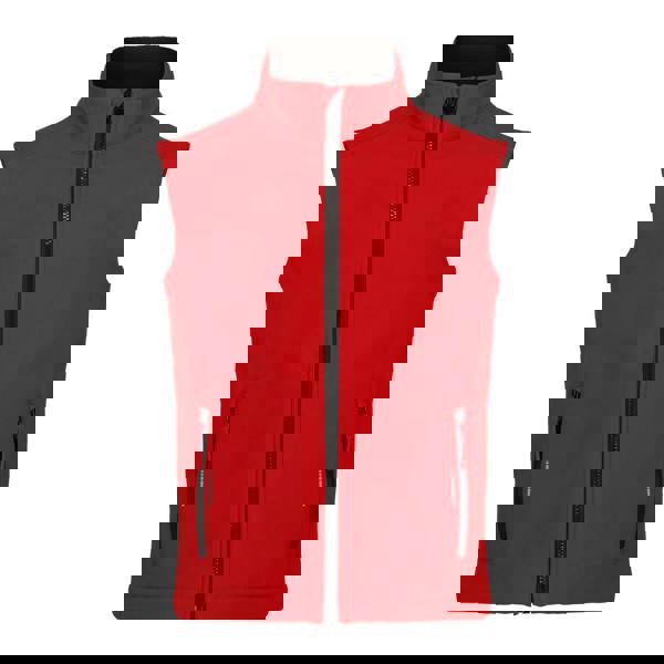 Regatta Professional Childrens/Kids Softshell Reflective Gilet - Classic Red/Black