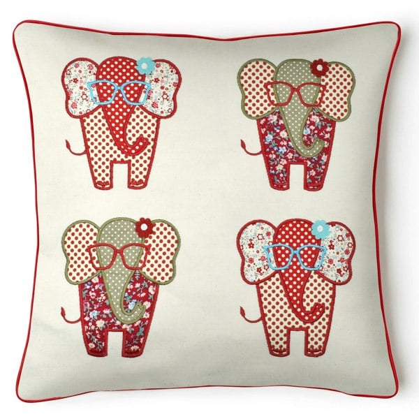 Intimates Fun Ditsy Elephant Cushion - 43cm x 43cm