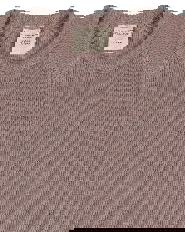organic cotton Brown Rib Top - image 2