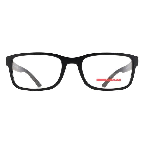 Prada Sport Glasses Frames PS06RV DG01O1 Black Rubber Men