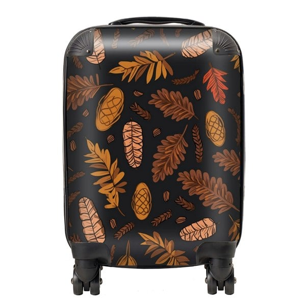 Warren Reed Autumn Leaves And Pinecones Suitcase