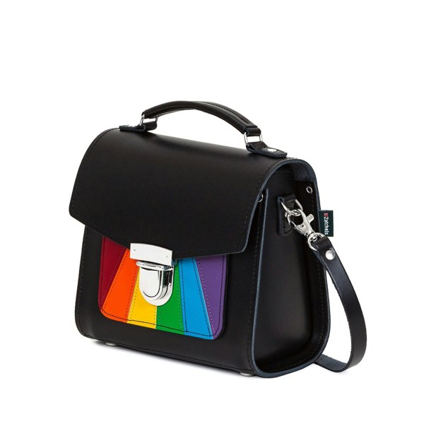 Zatchels Handmade Leather Sugarcube Handbag - Pride