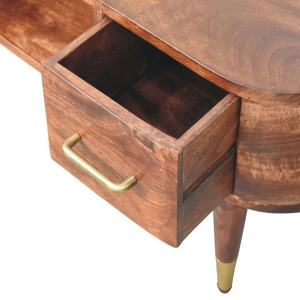 Artisan Furniture Solid Wood Two-Drawer Open-Slot Media Unit