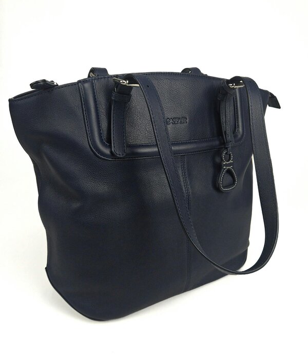 SADDLER Sienna Zip Top Tote Shopper Bag for Women - Handmade by Saddler