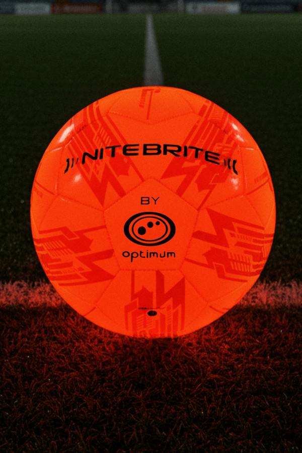 LED Light-Up Football Size 5 – Glow in the Dark - Optimum