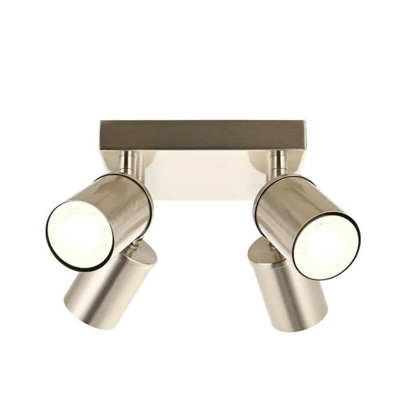 Pagazzi Lighting Talbot 4-Light Brushed Nickel Spot Plate