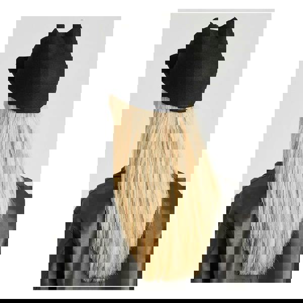 Maison Michel Jamie cap hat in black melted wool