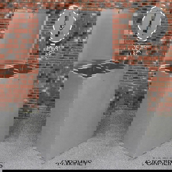 Monstershop Galvanised Feed Store 2 Compartments