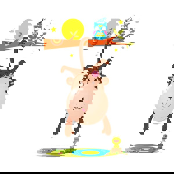 Milagro Monkey LED Childrens Lamp Charming Fun Night Light Ultra Low Consumption 0.6W Colourful Wall Decals Create A 3D Effect