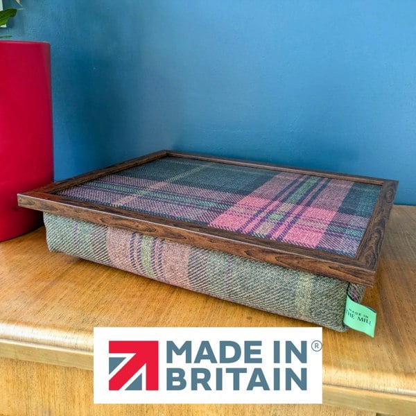 Luxury Harrier Tweed Lap Tray With Bean Bag