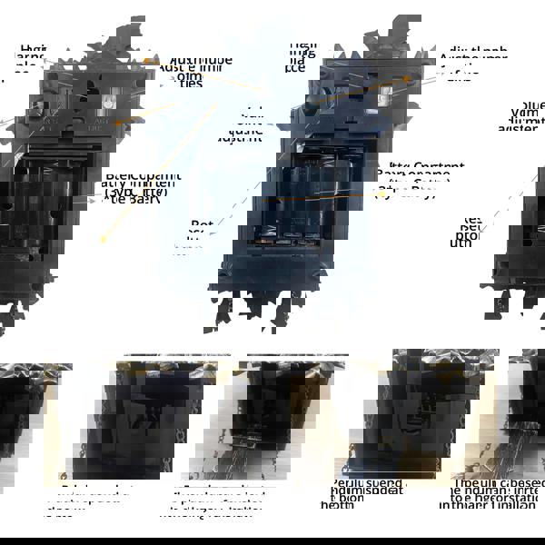 WALPLUS WC2053 - Brown Vintage Cuckoo Clock