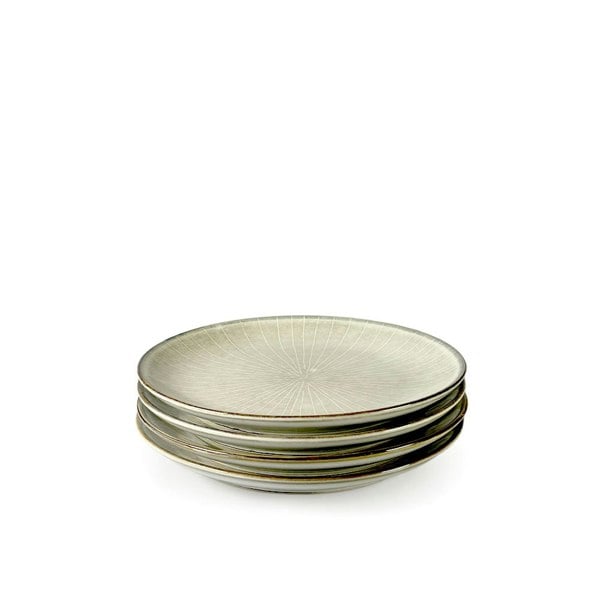 Oatmeal Reactive Glaze Side Plates