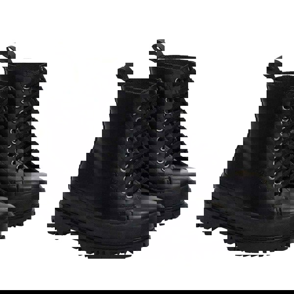 Superga Women's 2644 Alpina Box Leather Ankle Boots - Black