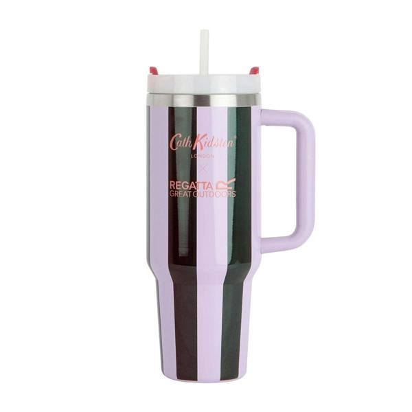 Regatta Striped 1.2L Thermal Mug - Lilac/Candy - 