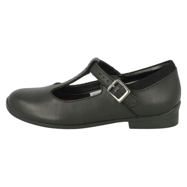 Clarks Girls Clarks T-Bar School Shoes Jamie Sky