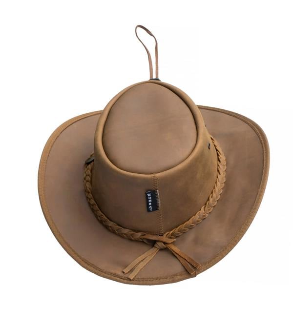 Wombat Leather The Drifter Crazy Horse leather Hat