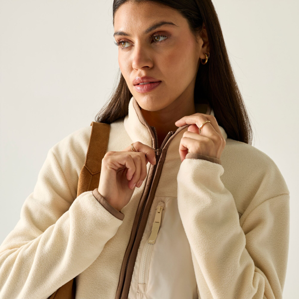 Regatta Womens Frankie Full Zip Fleece - Light Vanilla/Mocha