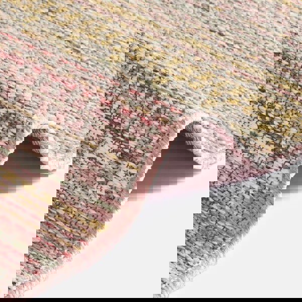 The Rugs Stylish Indoor Outdoor Rug Pine -Boho Stripe Design