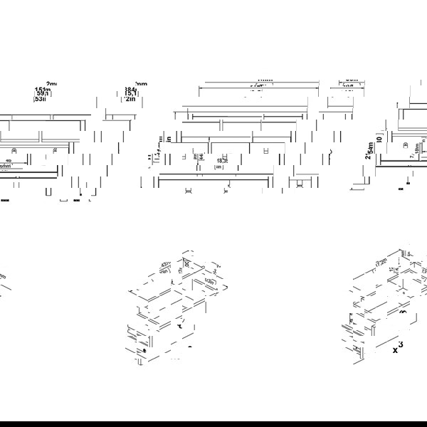 Furniture To Go Madrid TV Unit 3 Drawers in White