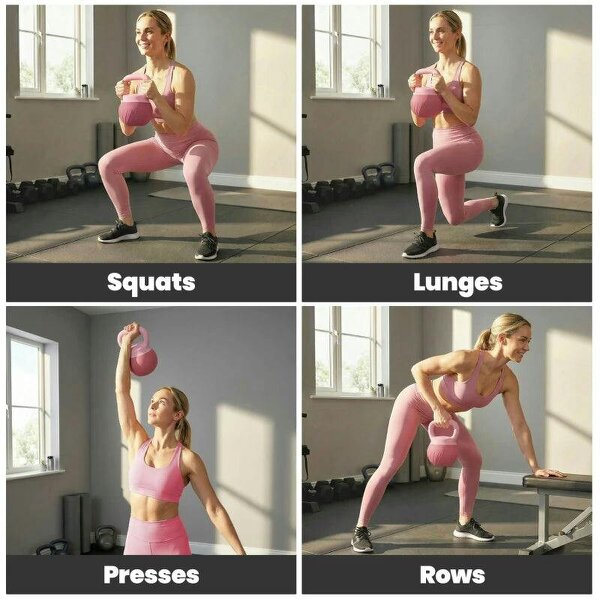 Soft Kettlebell, 6kg Kettle Bell with Anti-Slip Grip for Home Gym Weight Lifting and Strength Training