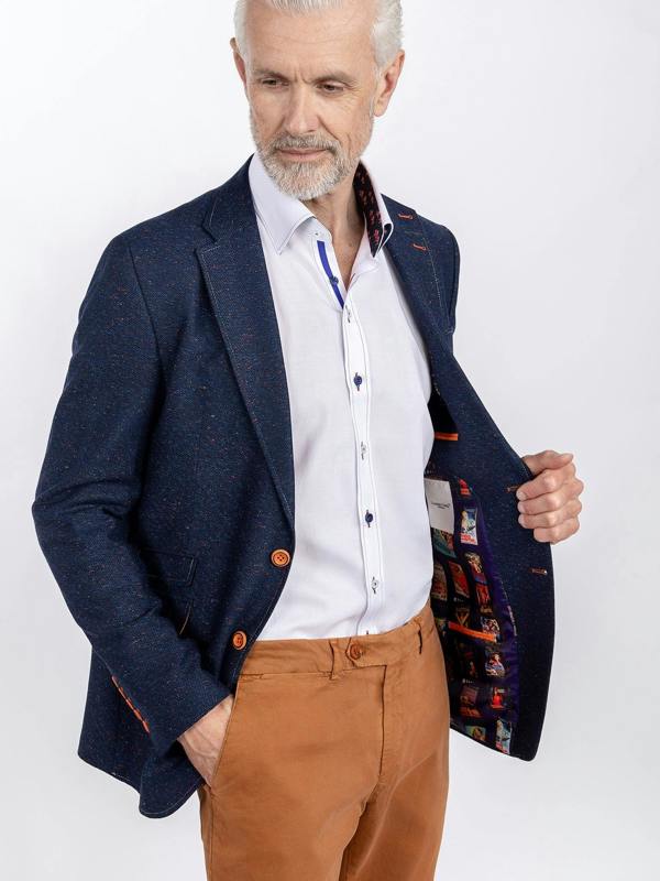 WOOL FLECKED JACKET - Claudio Lugli Shirts