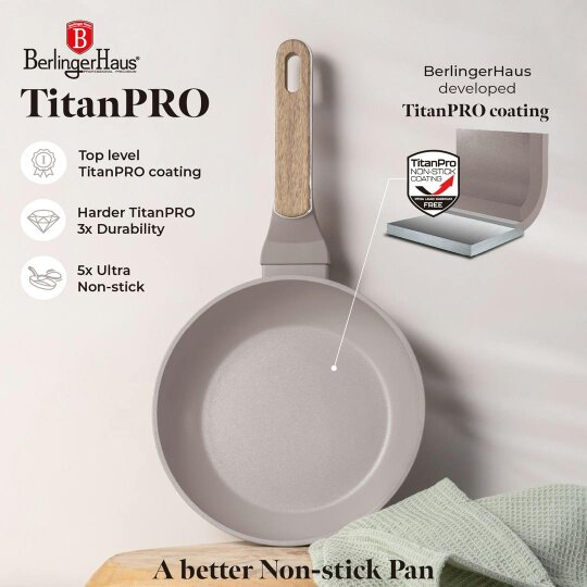 Berlinger Haus Frypan 20 cm  Berlinger Haus BH8326 | Taupe Nordic