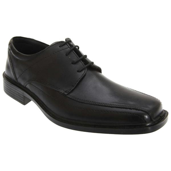 Roamers Mens Superlite Lace-Up Leather Shoes - Black - 